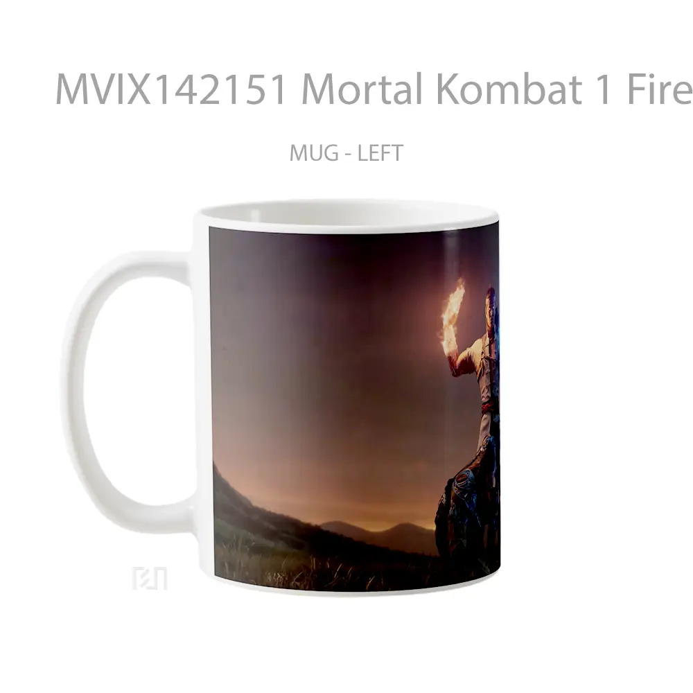 Mug Mortal Kombat 1 Fire God Liu Kang Gelas Keramik Unik - All-side / Desain