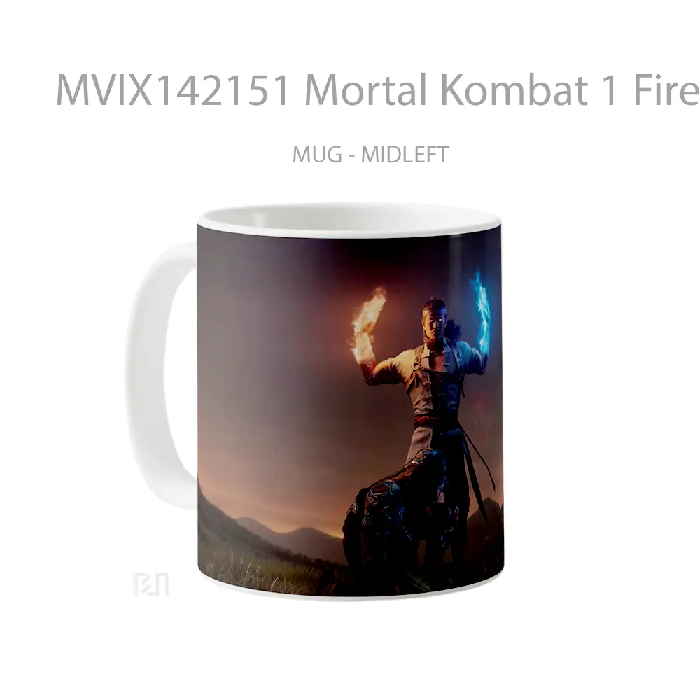 Mug Mortal Kombat 1 Fire God Liu Kang Gelas Keramik Unik - All-side / Desain
