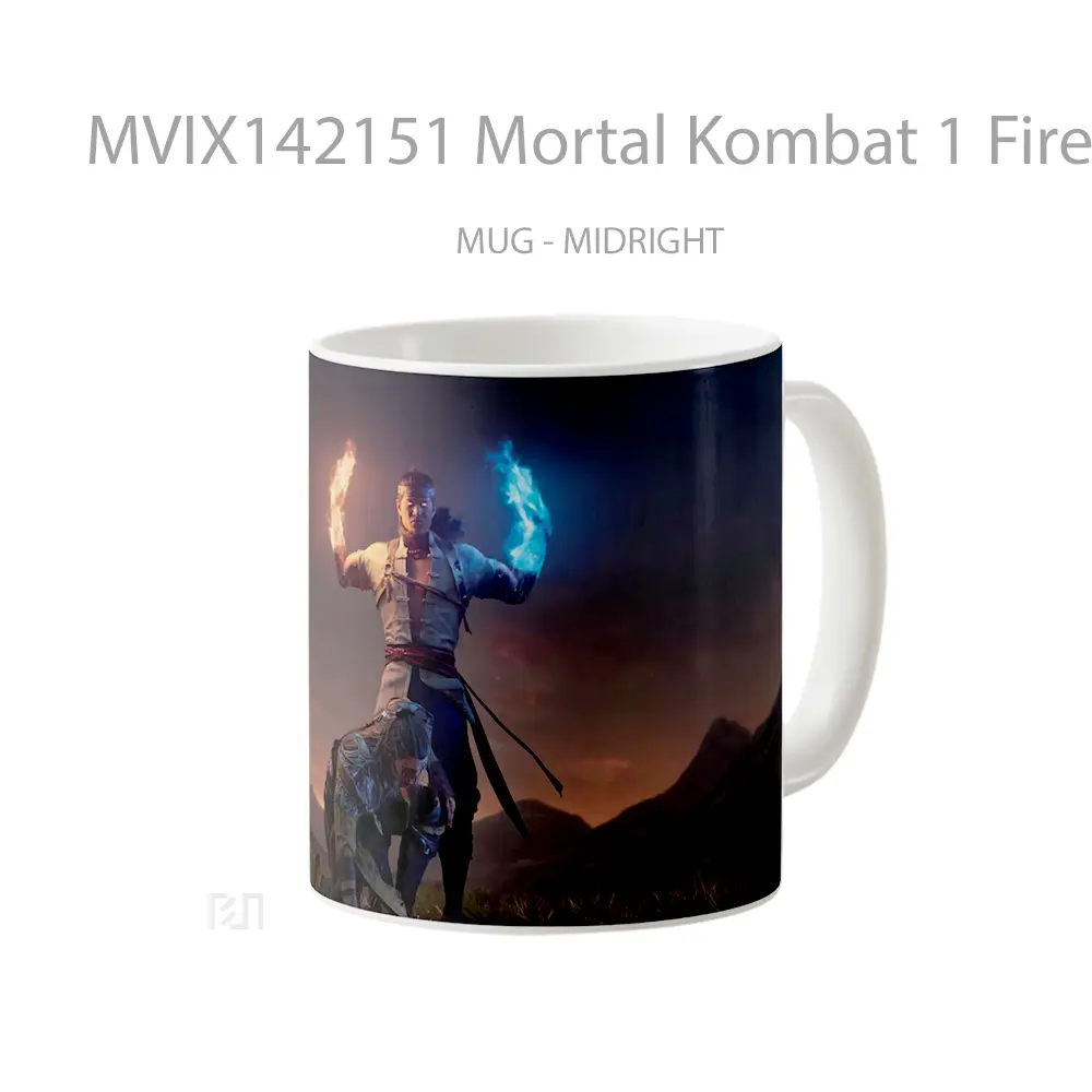 Mug Mortal Kombat 1 Fire God Liu Kang Gelas Keramik Unik - All-side / Desain