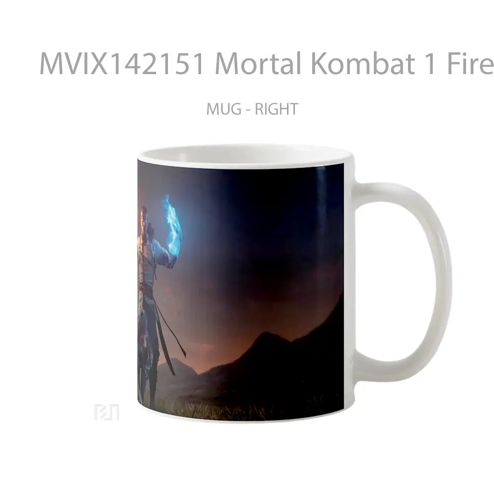 Mug Mortal Kombat 1 Fire God Liu Kang Gelas Keramik Unik - All-side / Desain