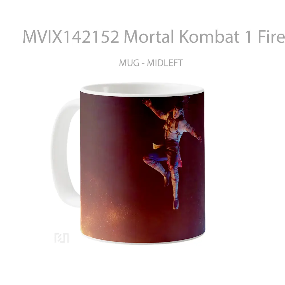 Mug Mortal Kombat 1 Fire God Liu Kang Gelas Keramik Unik - All-side / Desain