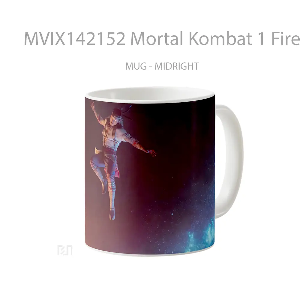 Mug Mortal Kombat 1 Fire God Liu Kang Gelas Keramik Unik - All-side / Desain