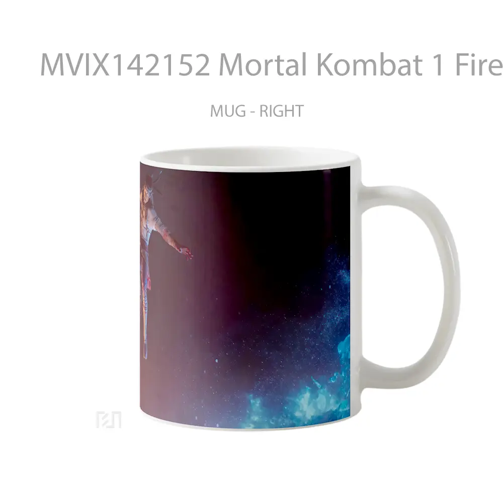 Mug Mortal Kombat 1 Fire God Liu Kang Gelas Keramik Unik - All-side / Desain