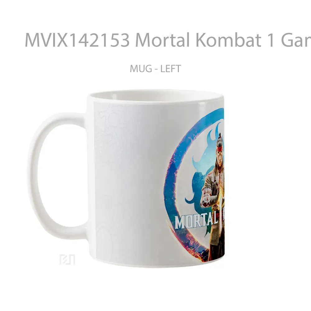 Mug Mortal Kombat 1 Game Fire God Liu Kang Cangkir Gamer - All-side / Desain