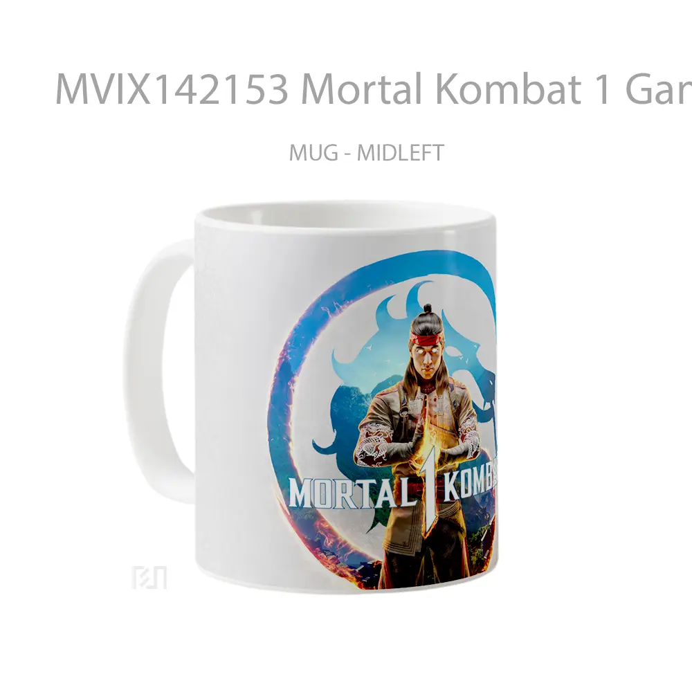 Mug Mortal Kombat 1 Game Fire God Liu Kang Cangkir Gamer - All-side / Desain