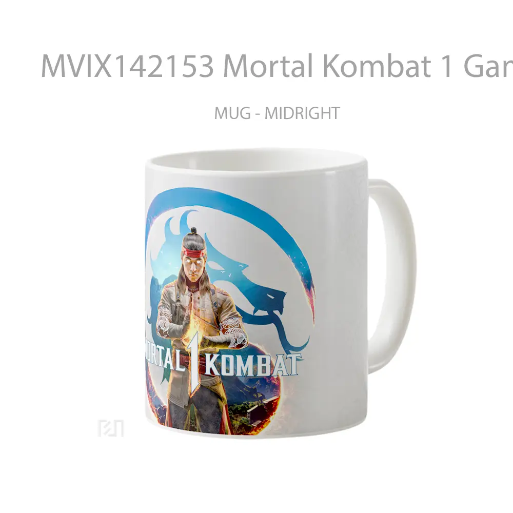 Mug Mortal Kombat 1 Game Fire God Liu Kang Cangkir Gamer - All-side / Desain