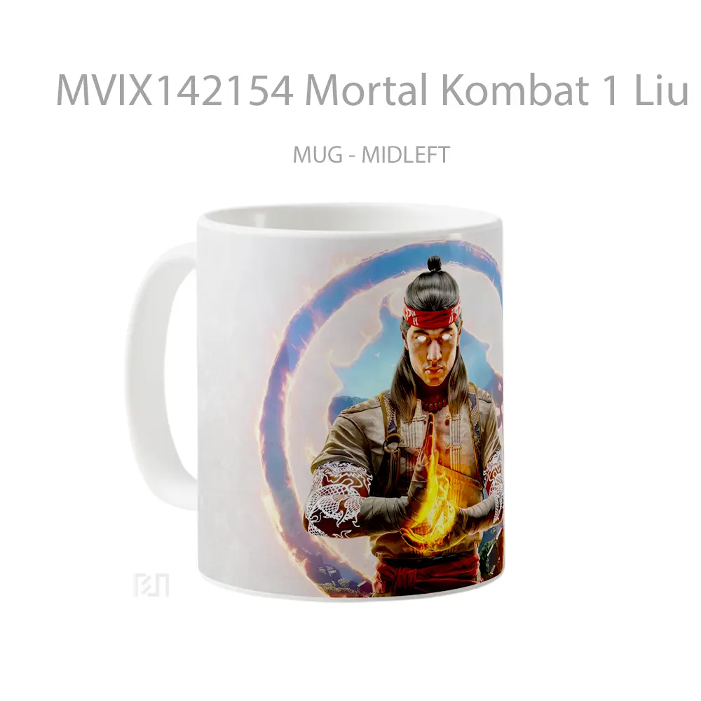 Mug Mortal Kombat 1 Liu Kang Gelas Keramik Unik - All-side / Desain