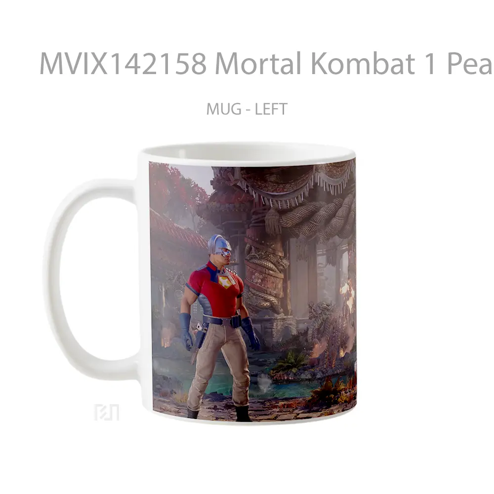 Mug Mortal Kombat 1 Peacemaker Vs Fire God Liu Kang Gelas Keramik Unik - All-side / Desain