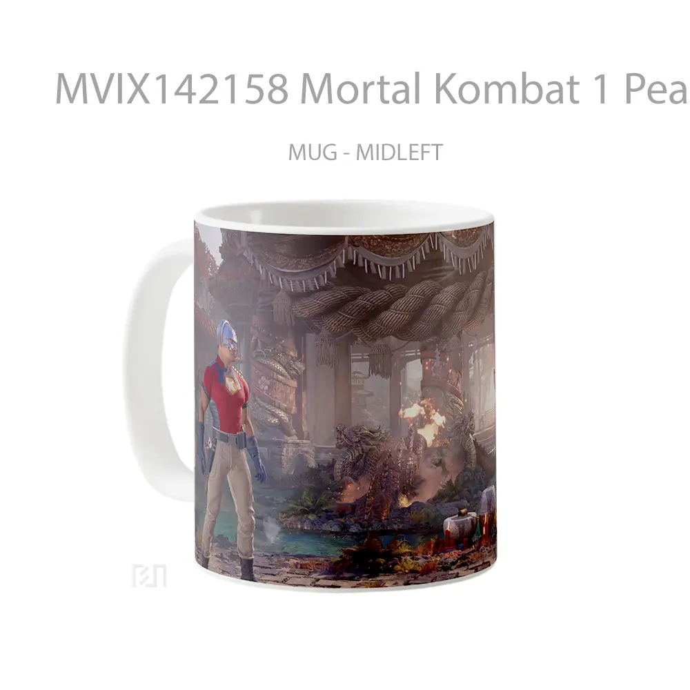 Mug Mortal Kombat 1 Peacemaker Vs Fire God Liu Kang Gelas Keramik Unik - All-side / Desain
