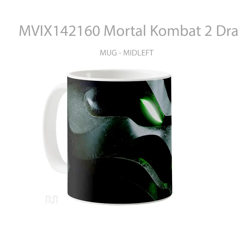 Mug Mortal Kombat 2 Dragon Poster Gelas Keramik Unik - All-side / Desain