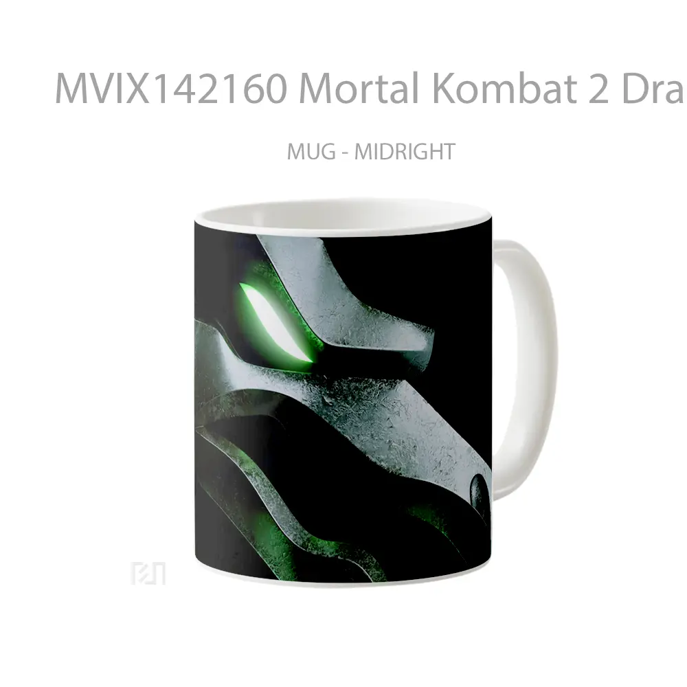 Mug Mortal Kombat 2 Dragon Poster Gelas Keramik Unik - All-side / Desain