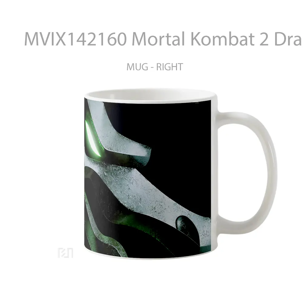 Mug Mortal Kombat 2 Dragon Poster Gelas Keramik Unik - All-side / Desain