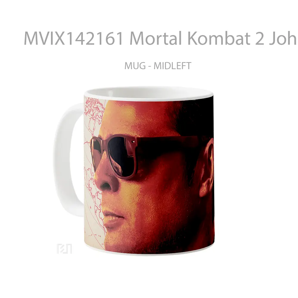 Mug Mortal Kombat 2 Johnny Cage Karl Urban Gelas Keramik Unik - All-side / Desain