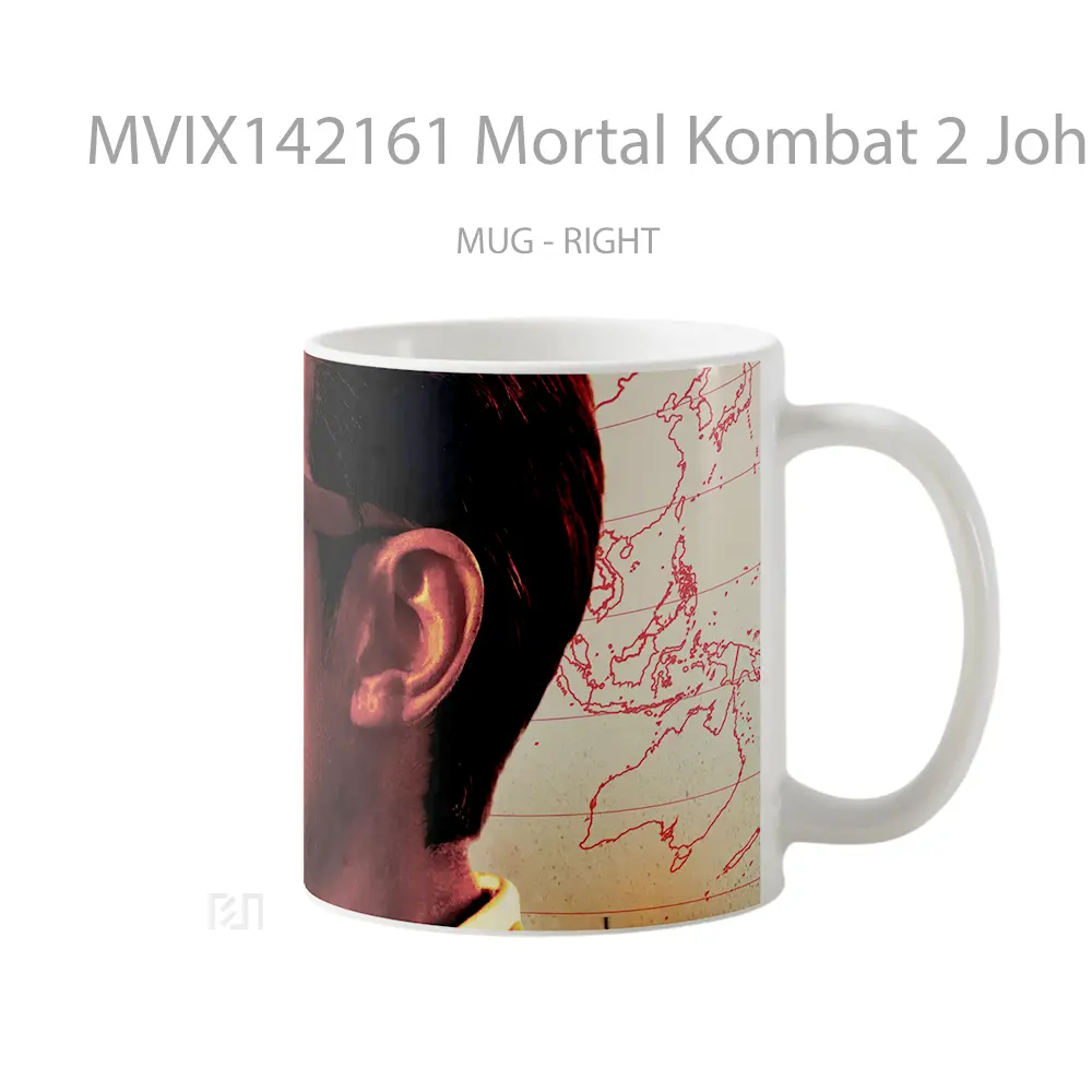 Mug Mortal Kombat 2 Johnny Cage Karl Urban Gelas Keramik Unik - All-side / Desain