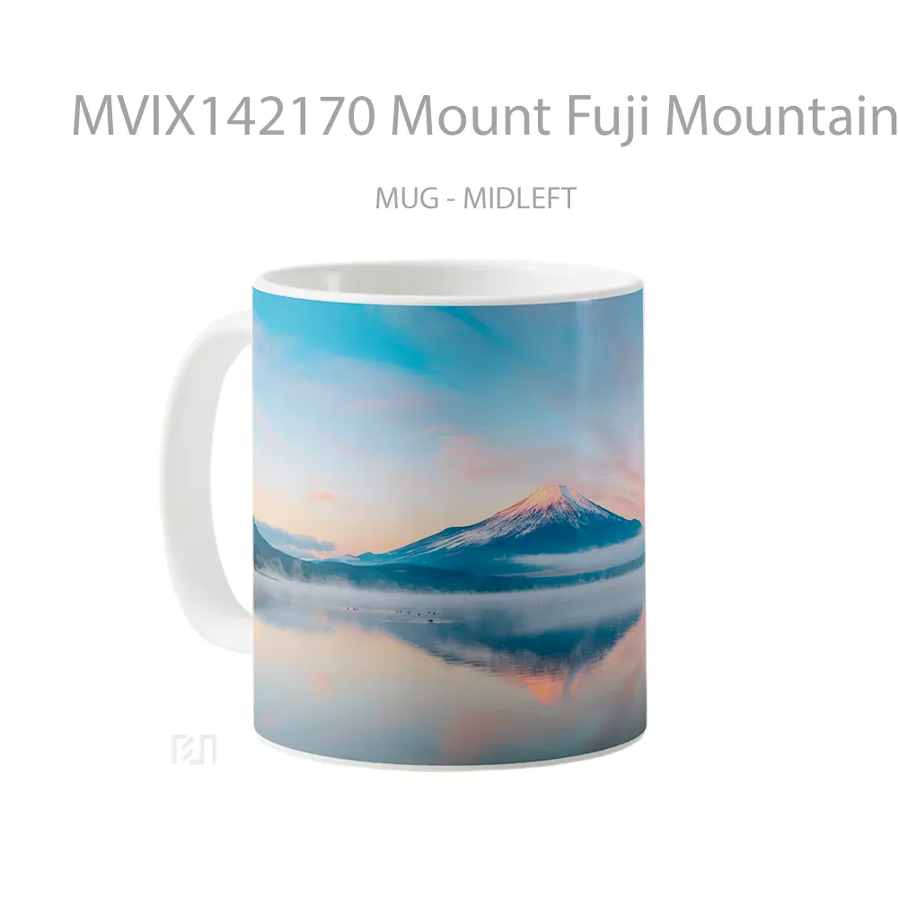Mug Mount Fuji Mountain Nature Scenery Gelas Pemandangan Alam - All-side / Desain