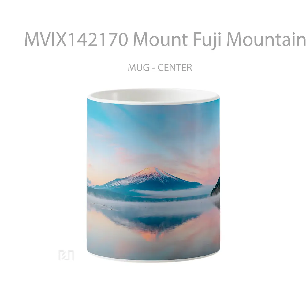 Mug Mount Fuji Mountain Nature Scenery Gelas Pemandangan Alam