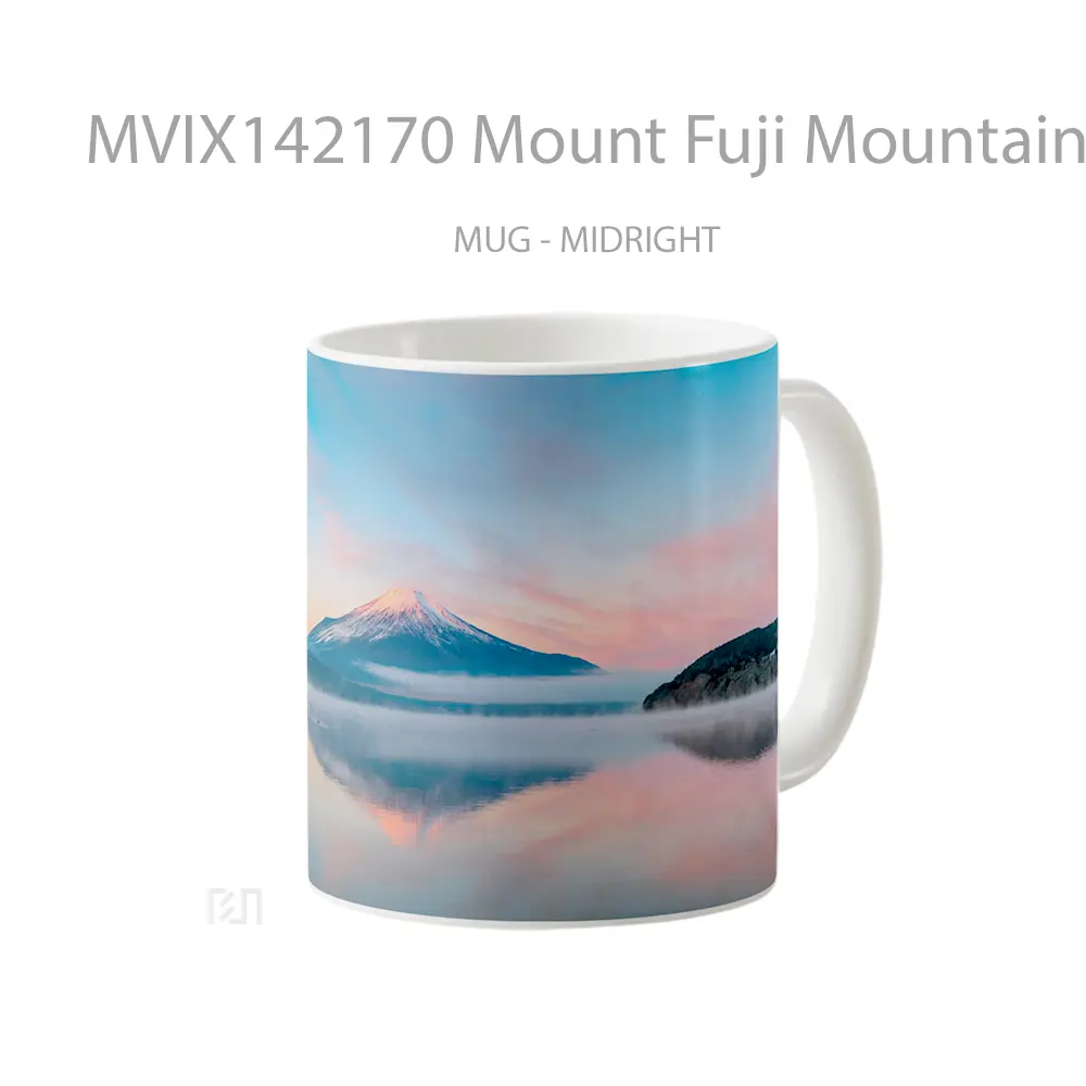 Mug Mount Fuji Mountain Nature Scenery Gelas Pemandangan Alam - All-side / Desain