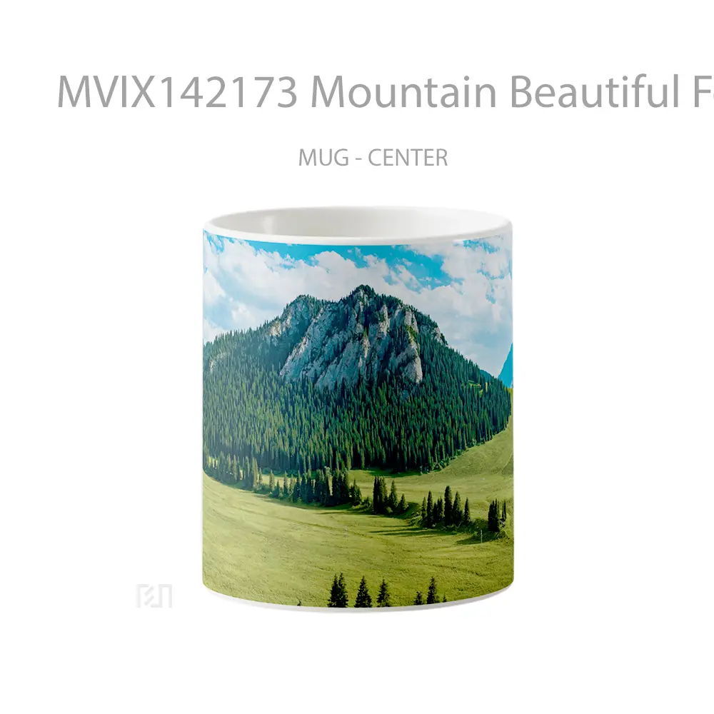 Mug Mountain Beautiful Forest Scenery Gelas Pemandangan Alam