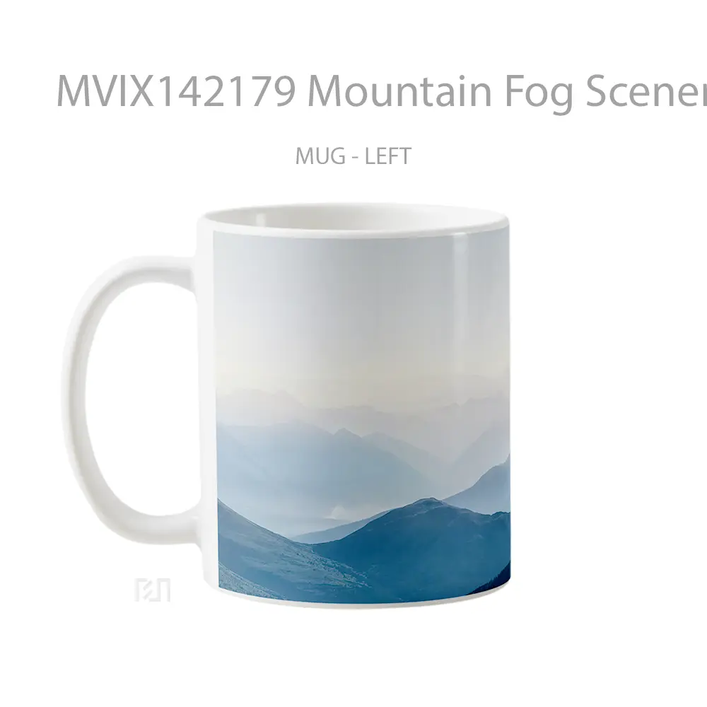 Mug Mountain Fog Scenery Samsung Gelas Pemandangan Alam - All-side / Desain