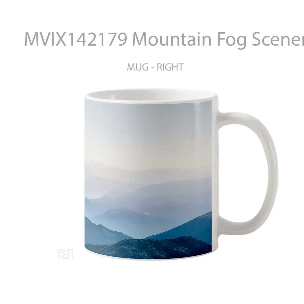 Mug Mountain Fog Scenery Samsung Gelas Pemandangan Alam - All-side / Desain