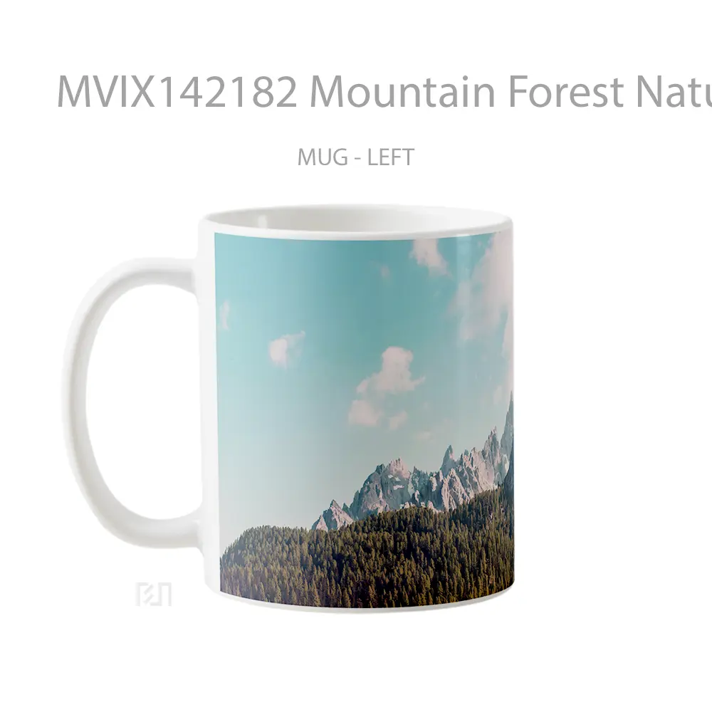 Mug Mountain Forest Nature Scenery Gelas Pemandangan Alam - All-side / Desain