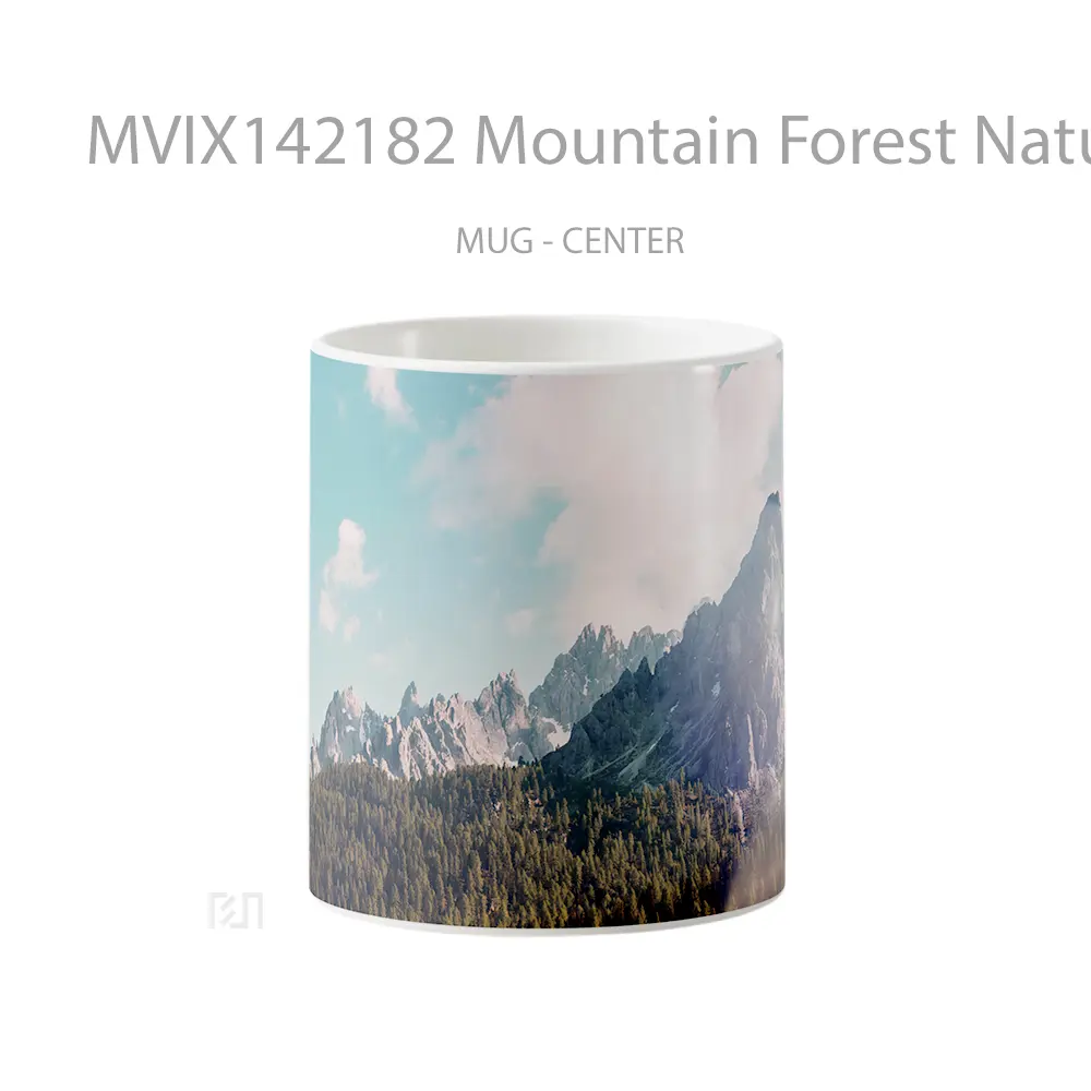 Mug Mountain Forest Nature Scenery Gelas Pemandangan Alam