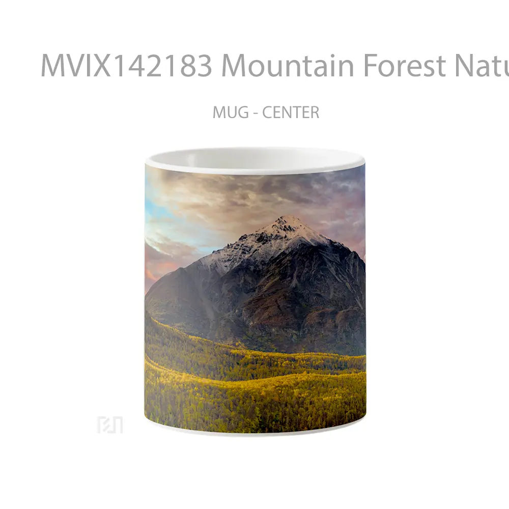 Mug Mountain Forest Nature Scenery Gelas Pemandangan Alam