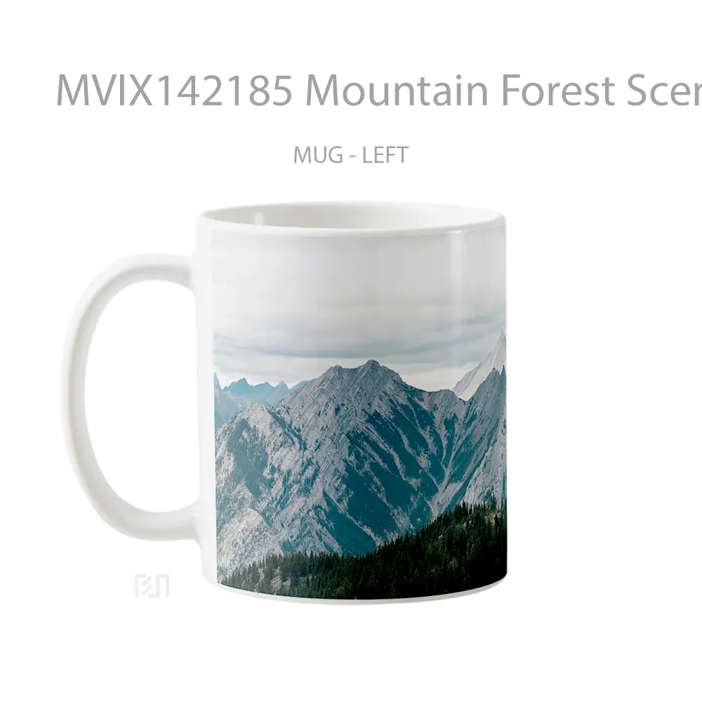 Mug Mountain Forest Scenery Gelas Pemandangan Alam - All-side / Desain