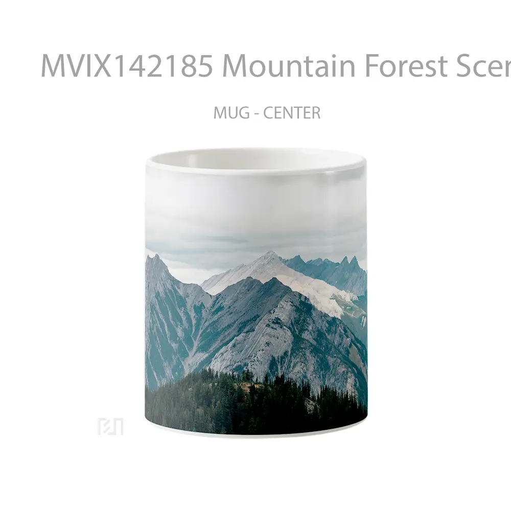 Mug Mountain Forest Scenery Gelas Pemandangan Alam
