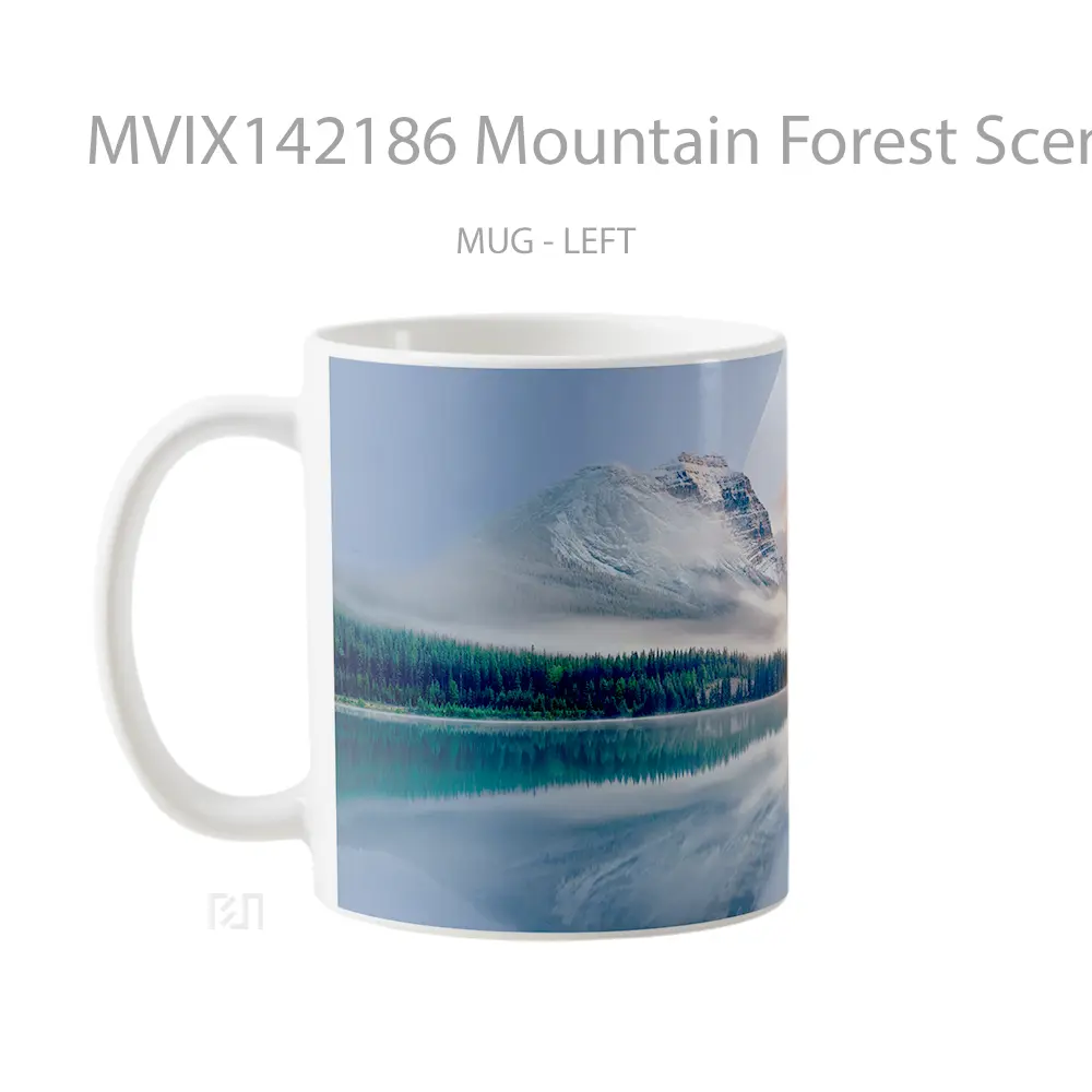 Mug Mountain Forest Scenery Huawei Mate Background Gelas Pemandangan Alam - All-side / Desain