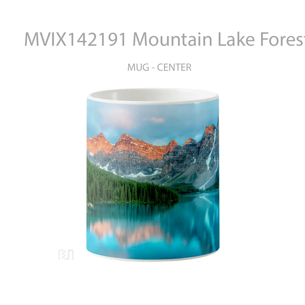 Mug Mountain Lake Forest Nature Scenery Gelas Pemandangan Alam