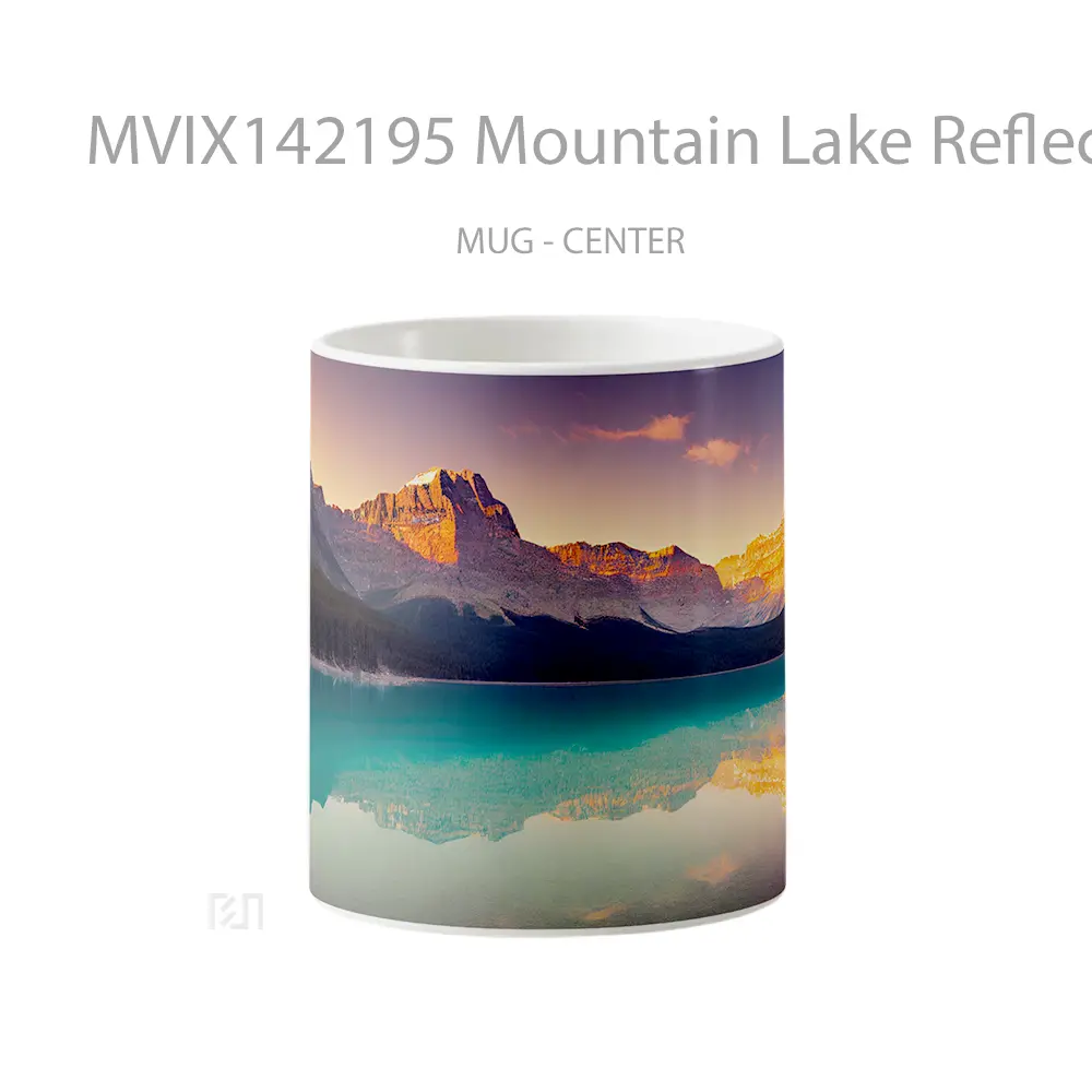 Mug Mountain Lake Reflection Scenery Banff National Park Gelas Pemandangan Alam