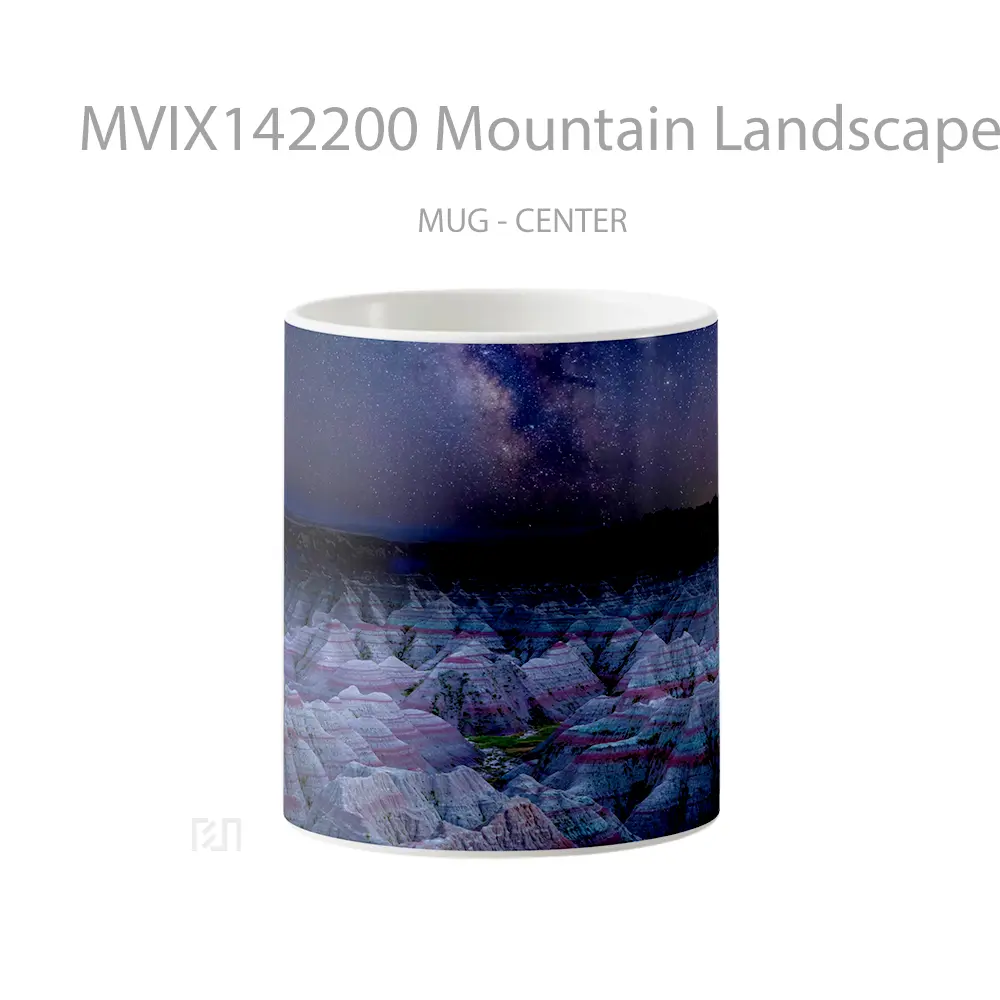 Mug Mountain Landscape Danxia Landform Night Sky Scenery Gelas Pemandangan Alam