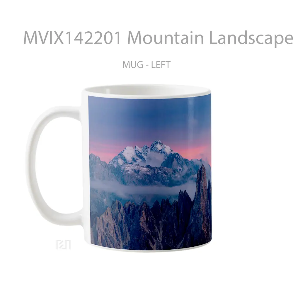 Mug Mountain Landscape Scenery Gelas Pemandangan Alam - All-side / Desain