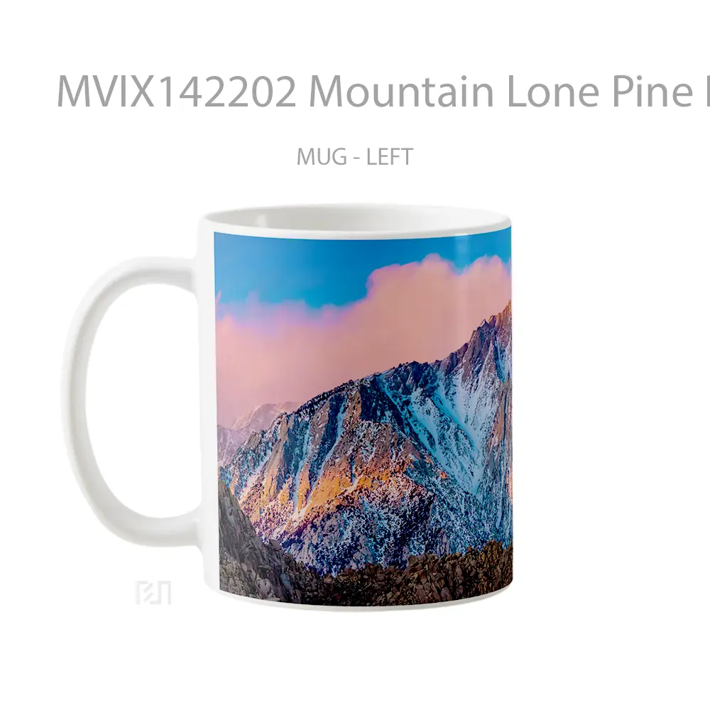 Mug Mountain Lone Pine Peak California Usa Scenery Gelas Pemandangan Alam - All-side / Desain