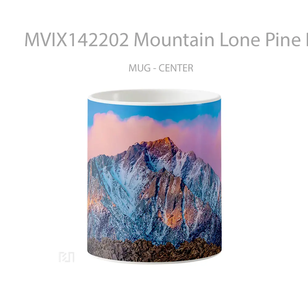 Mug Mountain Lone Pine Peak California Usa Scenery Gelas Pemandangan Alam
