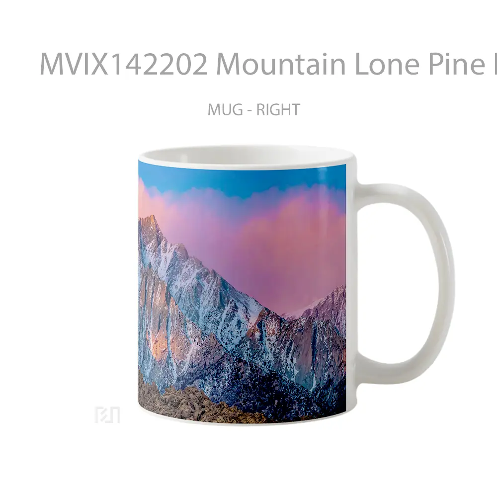 Mug Mountain Lone Pine Peak California Usa Scenery Gelas Pemandangan Alam - All-side / Desain