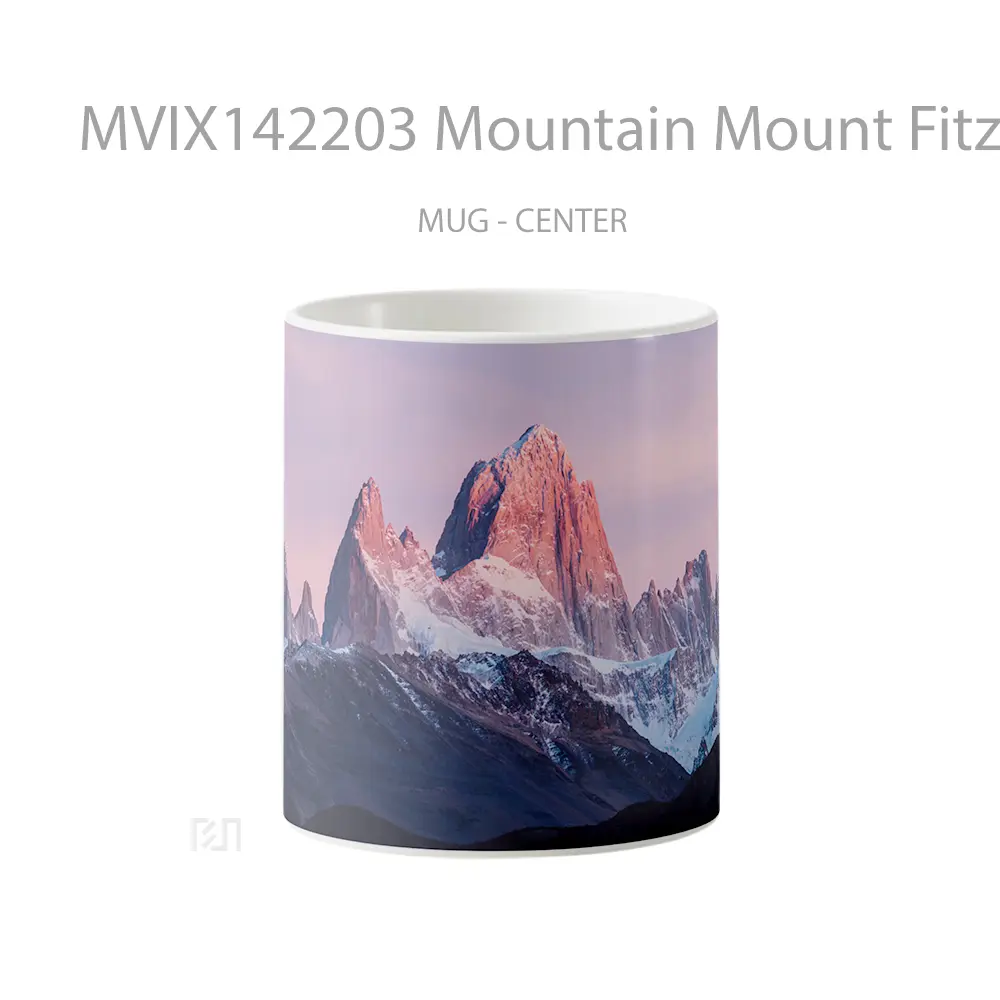 Mug Mountain Mount Fitz Roy Argentina Sunrise Alpenglow Gelas Pemandangan Alam