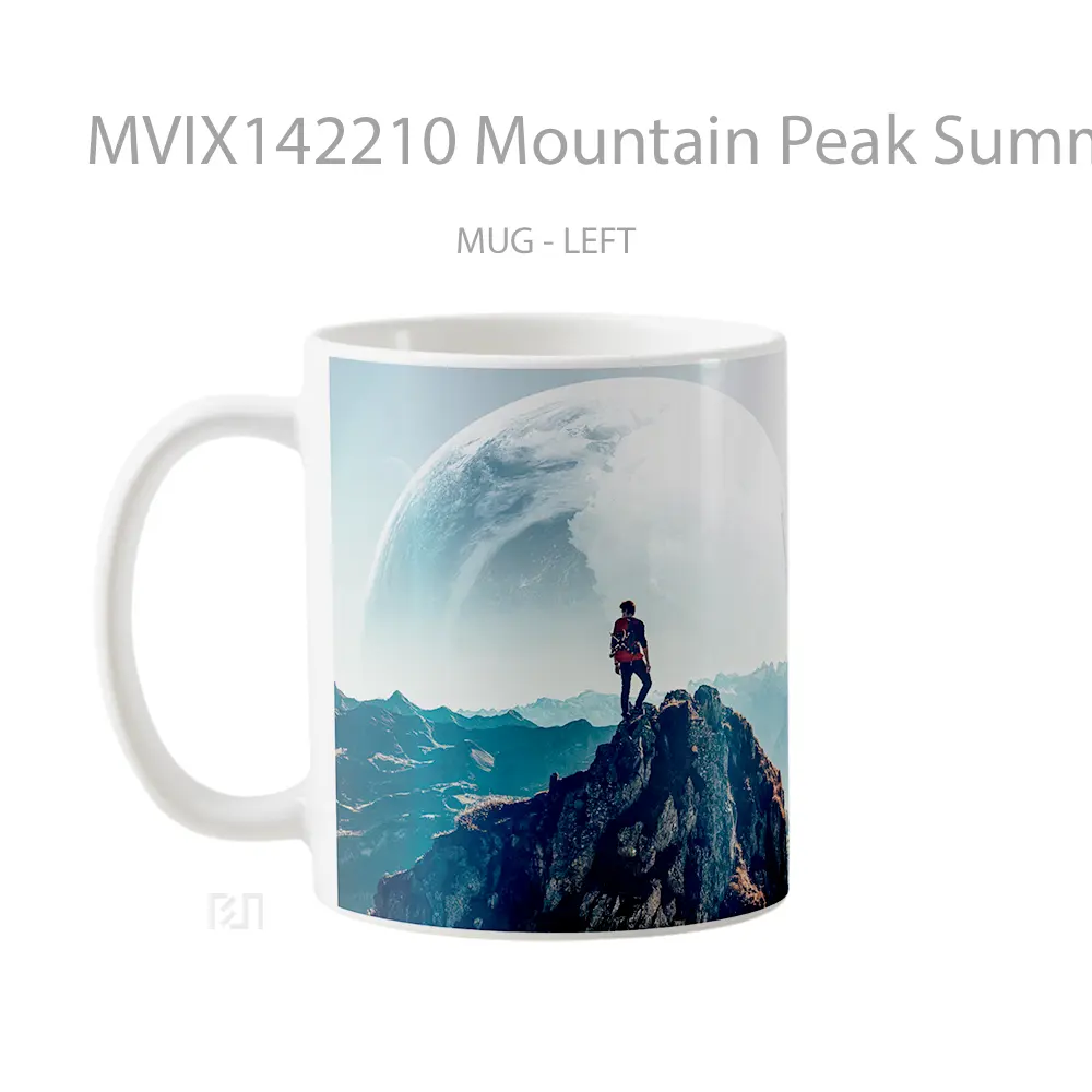 Mug Mountain Peak Summit Scenery Gelas Pemandangan Alam - All-side / Desain
