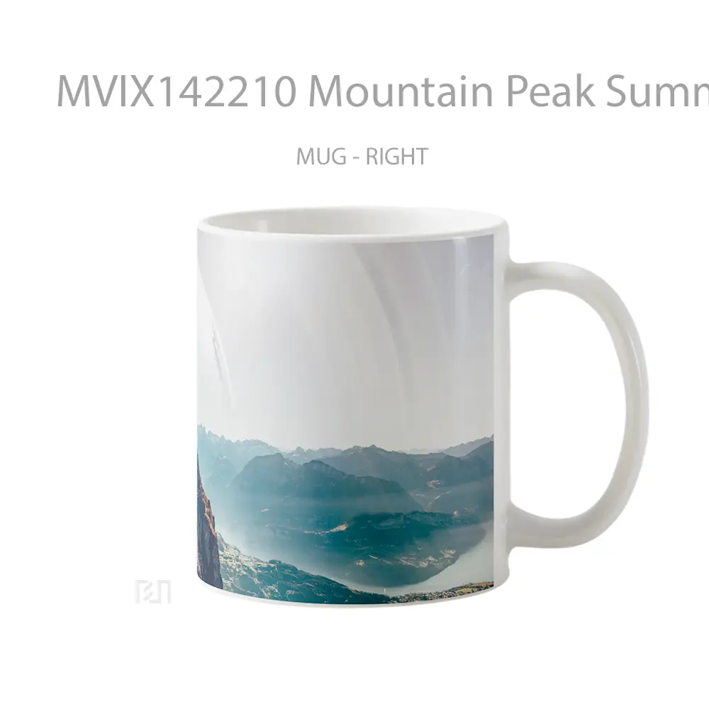 Mug Mountain Peak Summit Scenery Gelas Pemandangan Alam - All-side / Desain