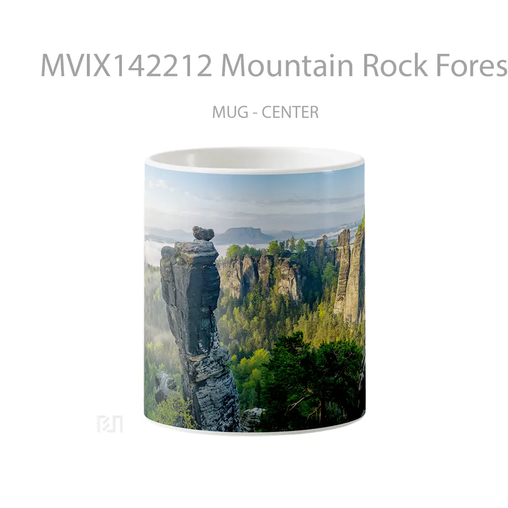 Mug Mountain Rock Forest Nature Scenery Gelas Pemandangan Alam