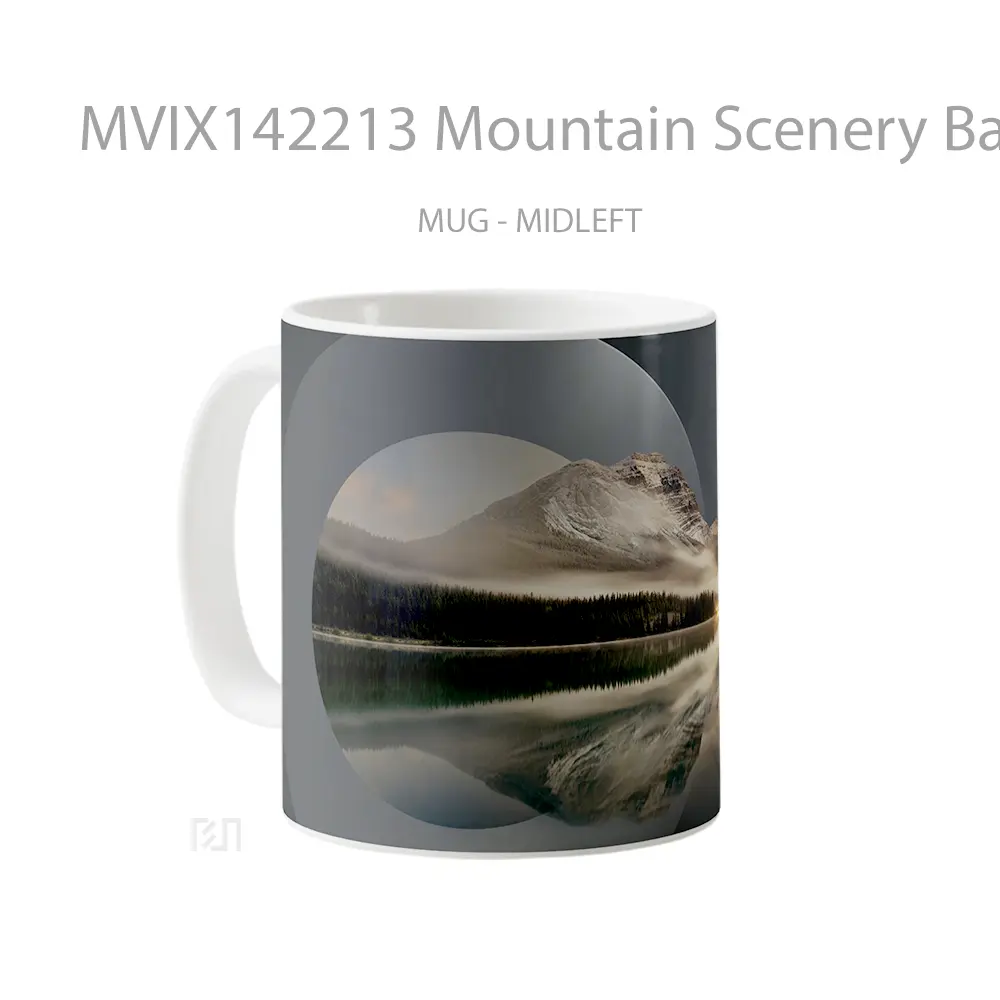 Mug Mountain Scenery Backgrround Huawei Mate Gelas Pemandangan Alam - All-side / Desain