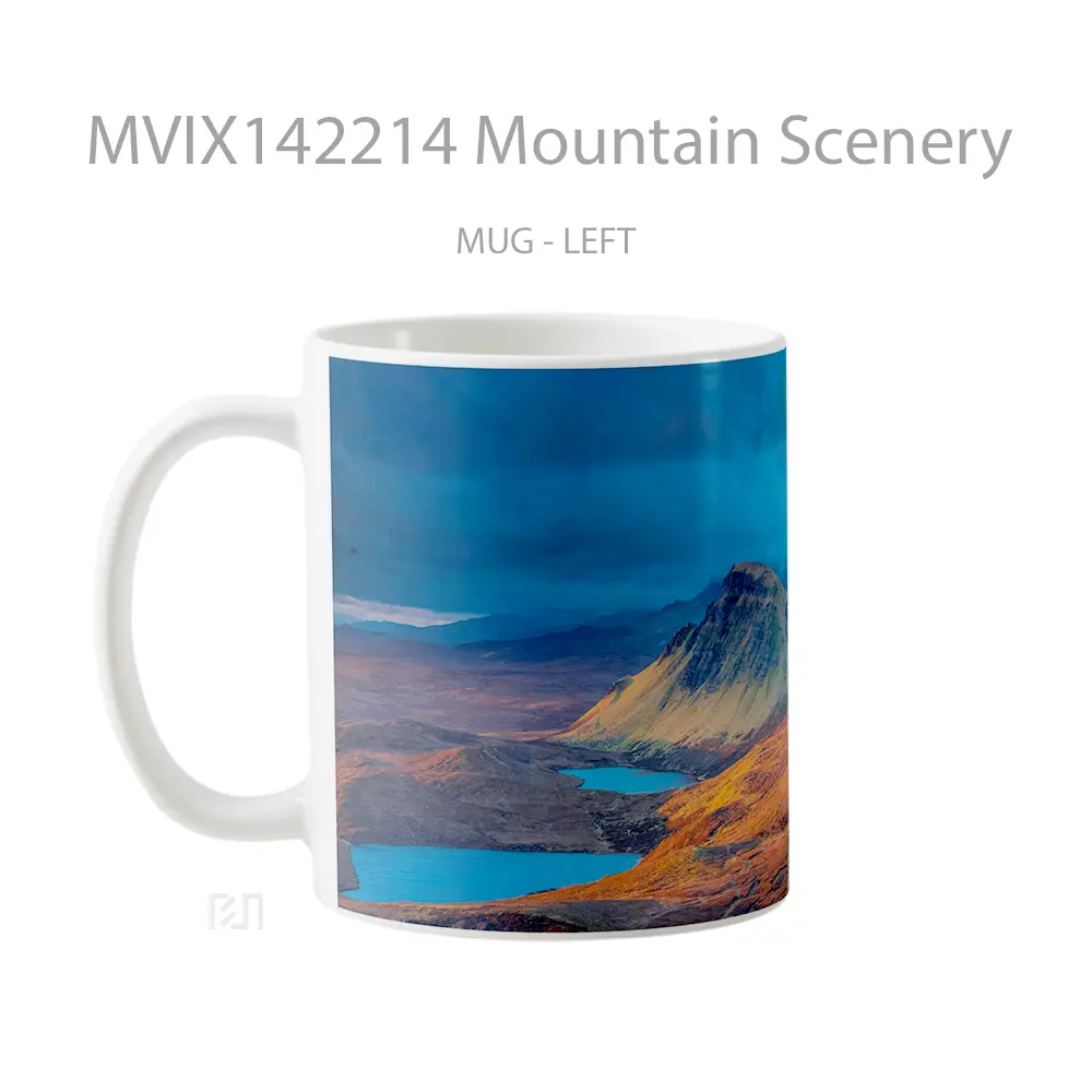 Mug Mountain Scenery Gelas Pemandangan Alam - All-side / Desain