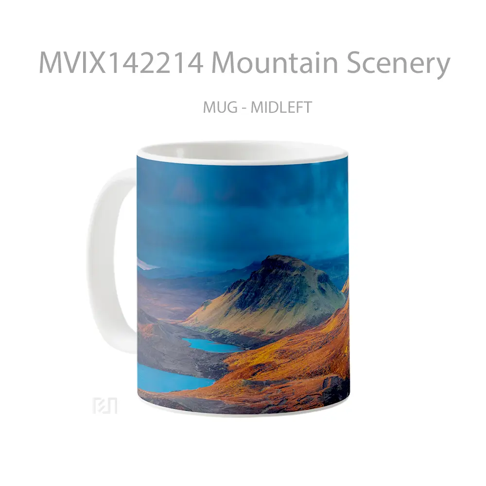 Mug Mountain Scenery Gelas Pemandangan Alam - All-side / Desain