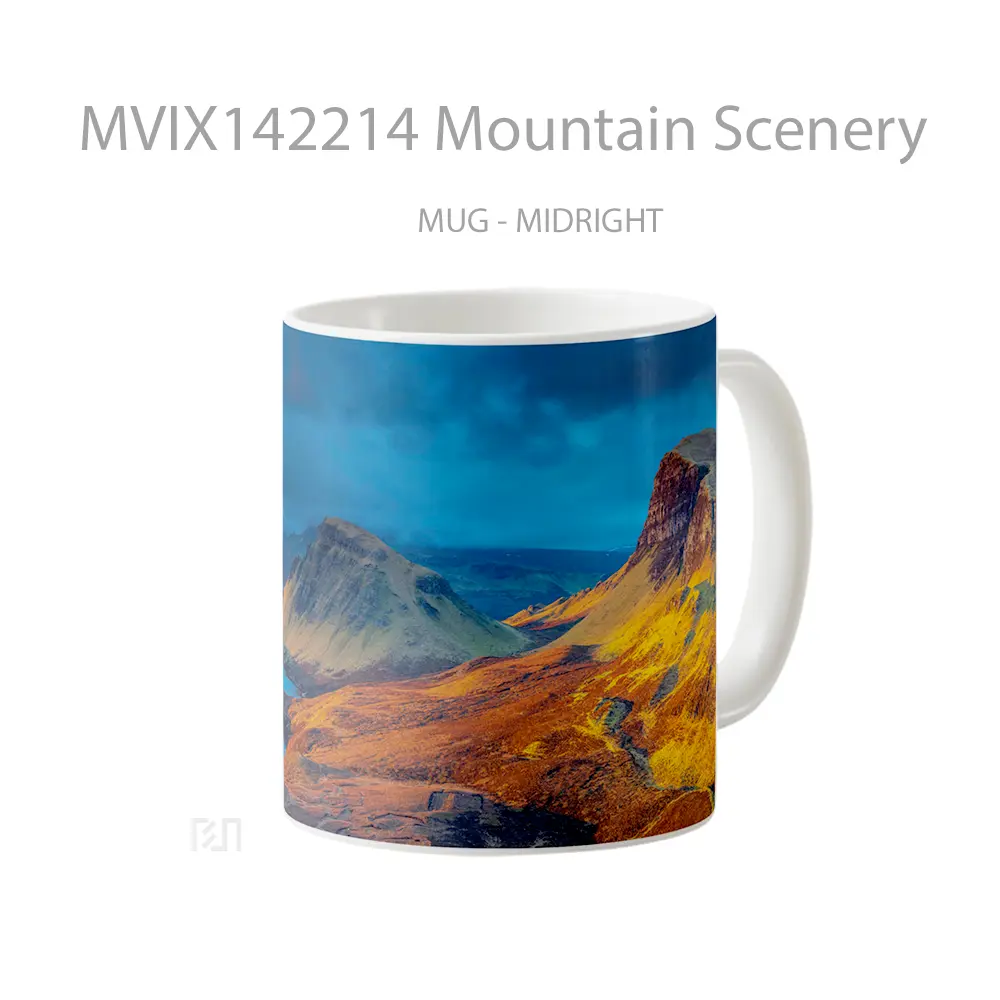 Mug Mountain Scenery Gelas Pemandangan Alam - All-side / Desain