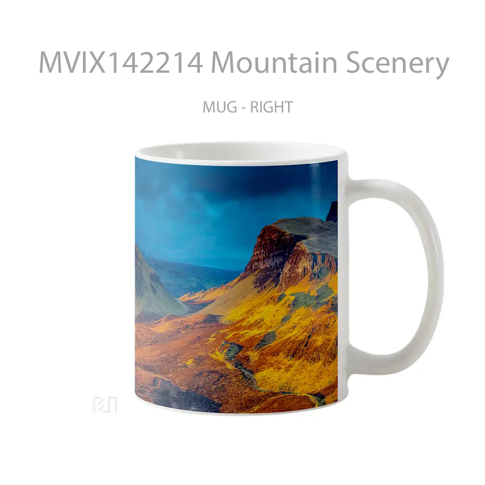 Mug Mountain Scenery Gelas Pemandangan Alam - All-side / Desain