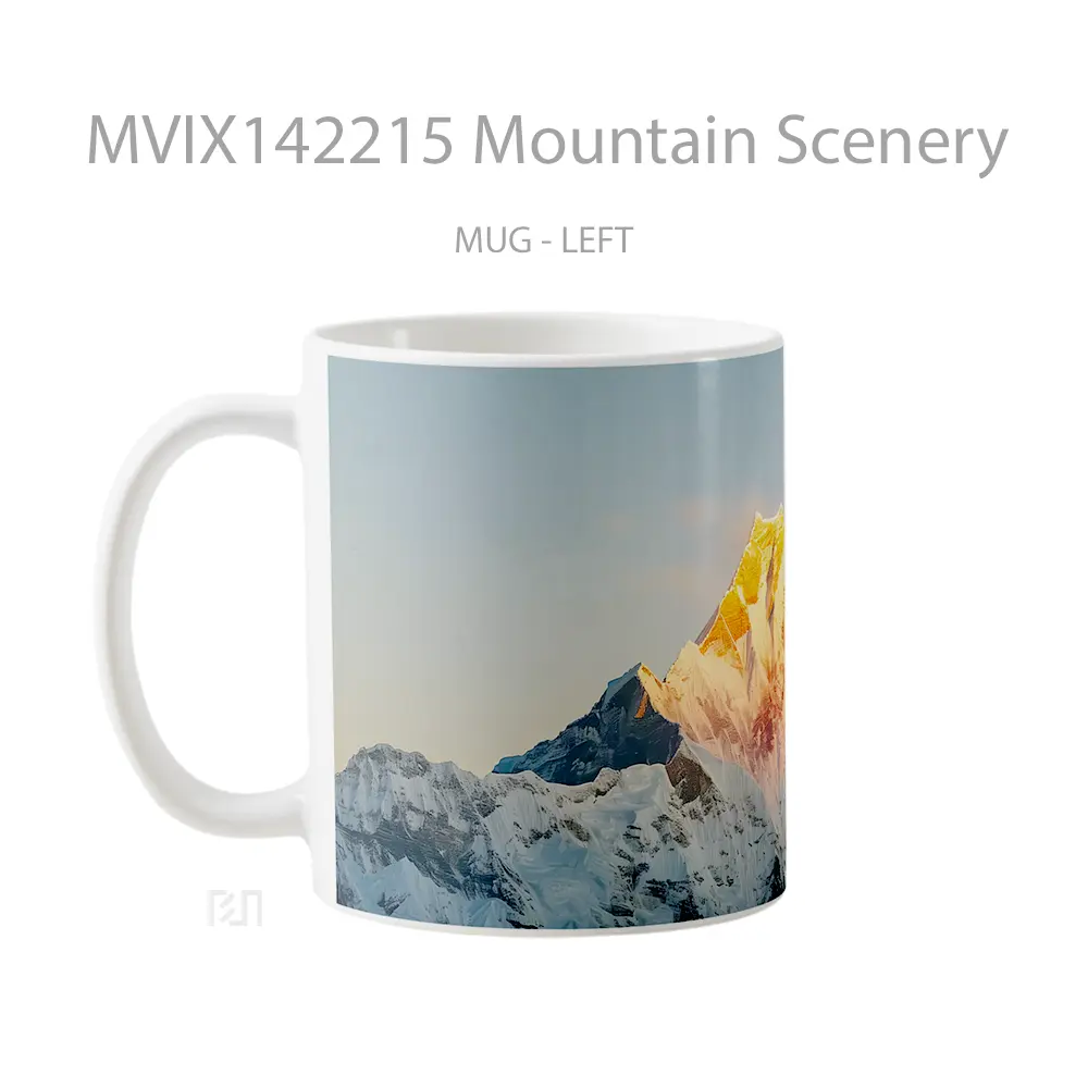 Mug Mountain Scenery Gelas Pemandangan Alam - All-side / Desain