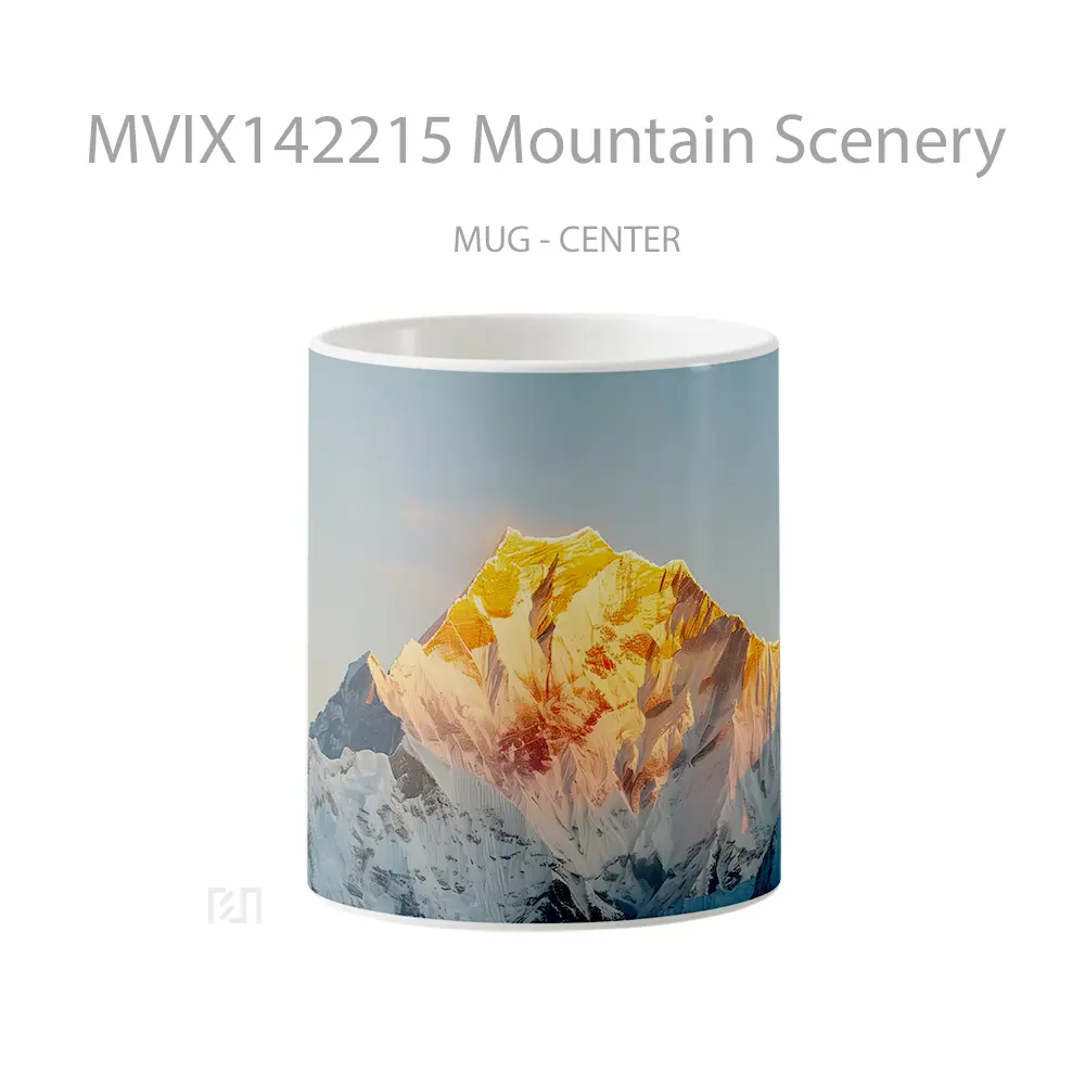Mug Mountain Scenery Gelas Pemandangan Alam