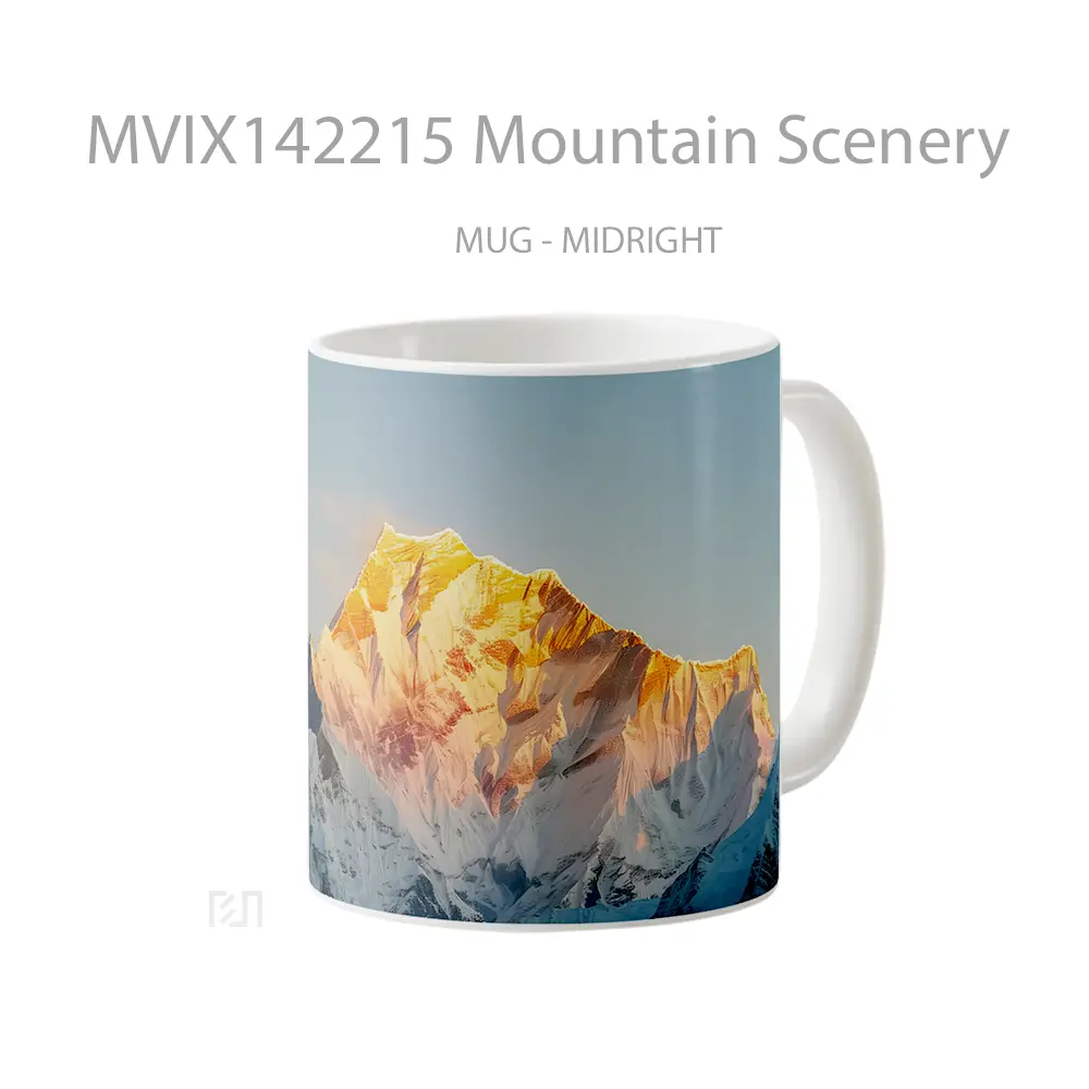 Mug Mountain Scenery Gelas Pemandangan Alam - All-side / Desain