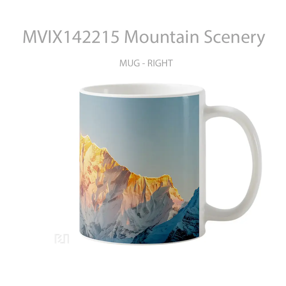 Mug Mountain Scenery Gelas Pemandangan Alam - All-side / Desain